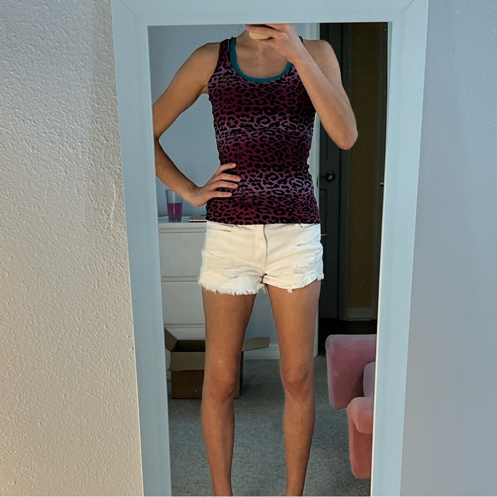 Pink and Purple Cheetah Print Soft Tank Top